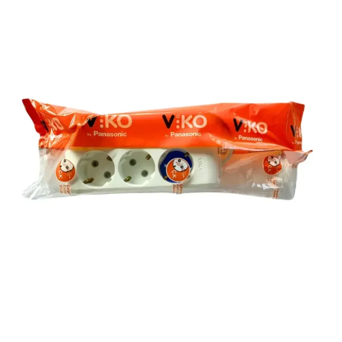 Viko Multi-Let Üçlü Grup Priz Topraklı 2 Metre Beyaz (Çocuk Korumalı) - Görsel 2