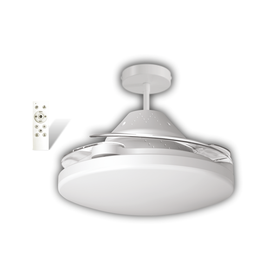 ct-1156 Cata Dolunay Fan Led Ampul Hayalet Pervaneli Beyaz - Görsel 1