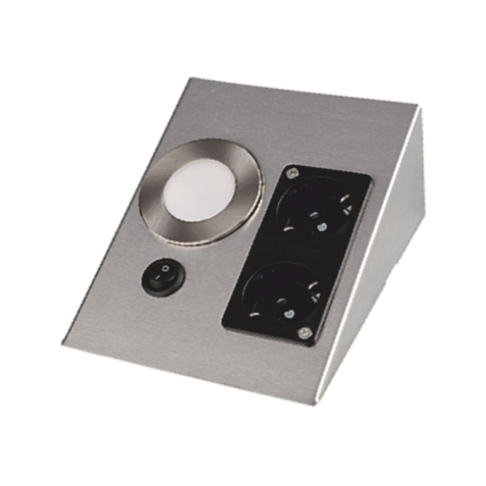 Cata 3200K Gün Işığı 2 Watt Çift Prizli Tezgah Aydınlatma CT-5109G - Görsel 2