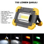 750 Lümen Powerbank Şarjlı Işıldak Watton Wt-330