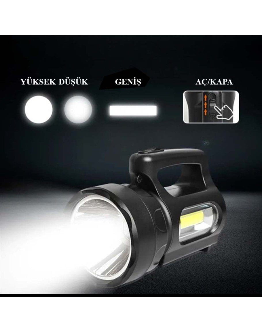 900 Lümen ULTRA GÜÇLÜ EL FENERİ WATTON WT-613-82-910x1155 900 Lümen Ultra Güçlü El Feneri WATTON WT-613 - Görsel 1