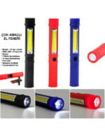 Çok Amaçlı Mıknatıslı Pilli EL Feneri Watton Wt-1905