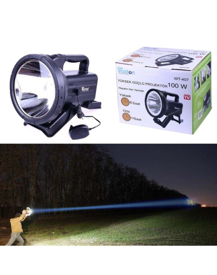 En Yüksek Işık En Fazla Dayanıklı Büyük Fener Wt-407 - Görsel 2