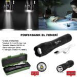 Powerbank Özellikli Uzun Menzilli EL Feneri Watton Wt-039