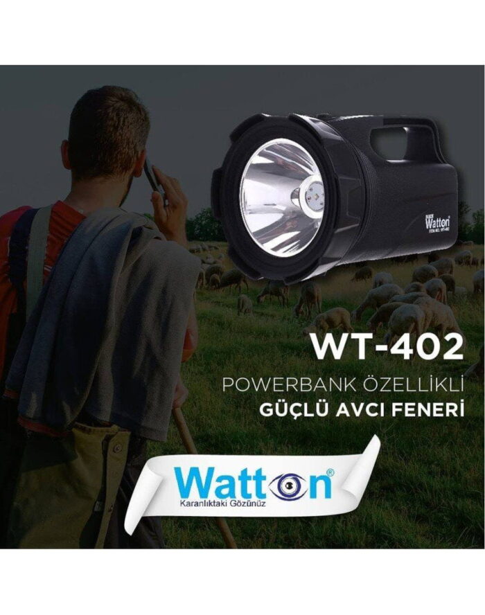 Profesyonel Avcı Feneri 30 W Gücünde Wt-402 - Görsel 2