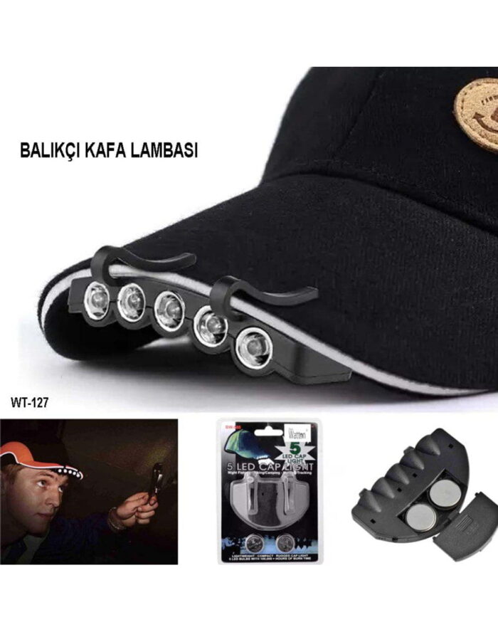 Şapkaya Takılan Balıkçı Kafa Lambası Watton Wt-127 - Görsel 2