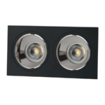 Cata 2'li Jaguar Siyah - Platin Dekoratif Spot CT-5054 (Ampül ve Duy Hariç)