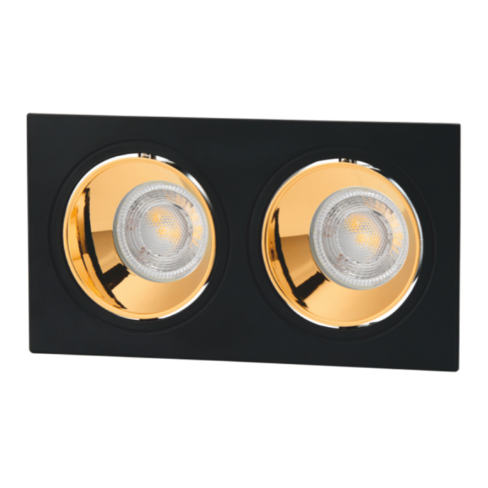 Cata 2'li Jaguar Siyah-Bakır Dekoratif Spot CT-5056 (Ampül ve Duy Hariç) - Görsel 2