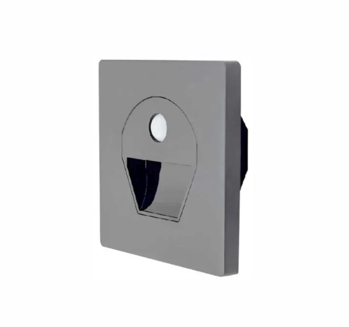 Cata 1W 6400K Beyaz Işık Sensörlü Led Koridor Armatürü Füme Kasa CT-5170FB - Görsel 2