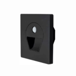 Cata 1W 6400K Beyaz Işık Sensörlü Led Koridor Armatürü Siyah Kasa CT-5170SB