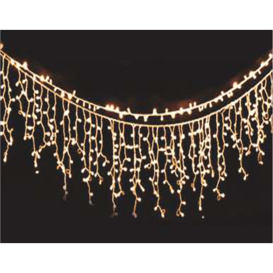 ct-8503 Cata 2x1 Metre Eklenebilir Saçak Perde Süsleme Yılbaşı 3200K Gün Işığı Vitrin CT-8503 - Görsel 1