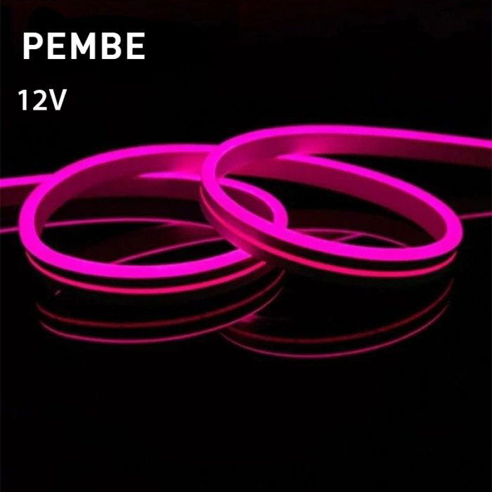 Cata 12V Pembe Neon Led CT-4555P - Görsel 2