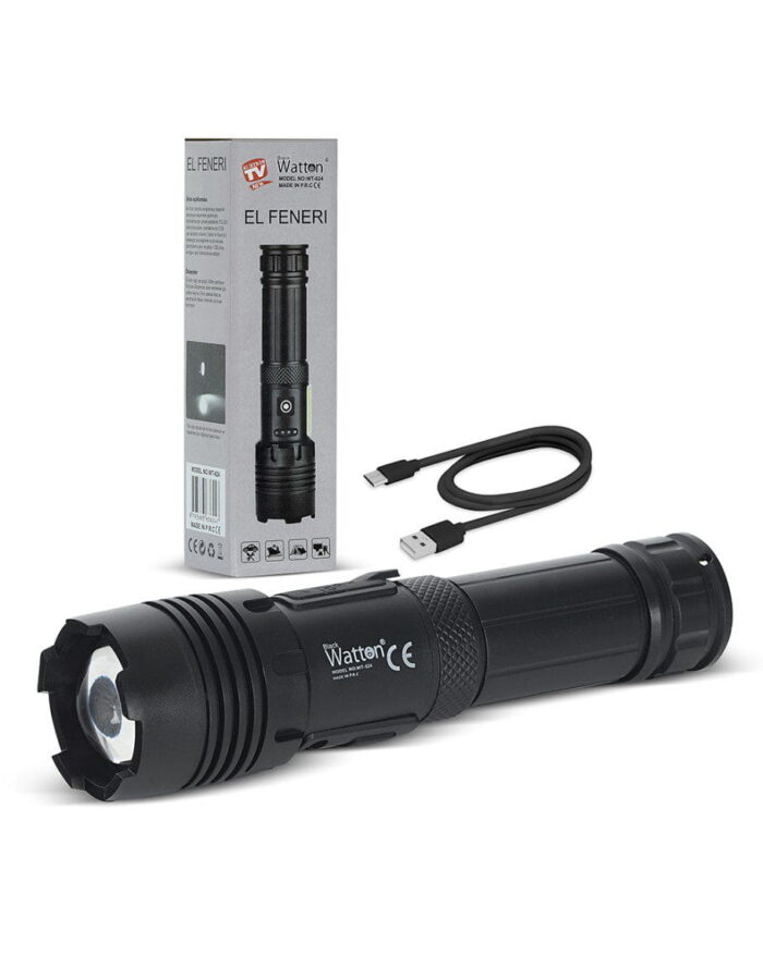 7 Mod TX6 POWERBANK EL FENERİ WATTON WT-624 - Görsel 2