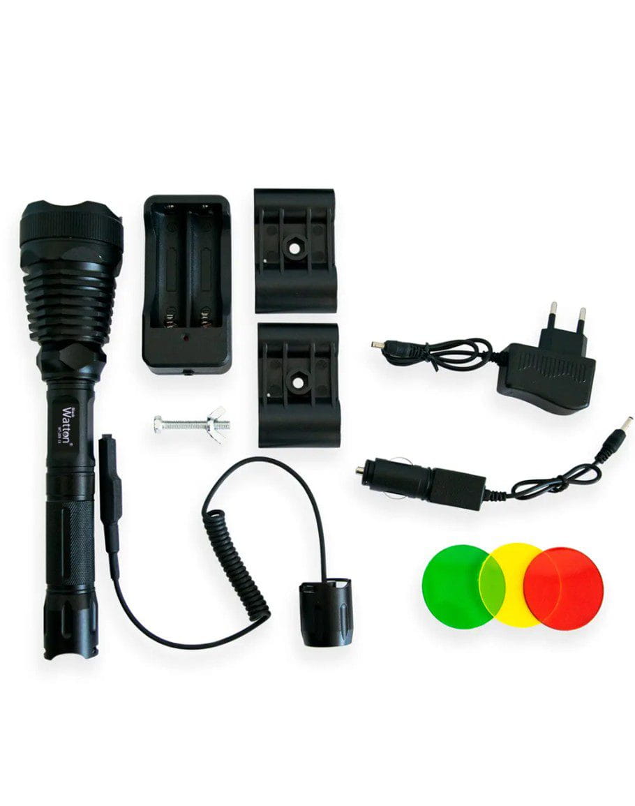 tufek_feneri_watton_wt-205-910x1155 Orjinal 800 Lümen T6 Özel Avcı Feneri Watton Wt-205 - Görsel 1