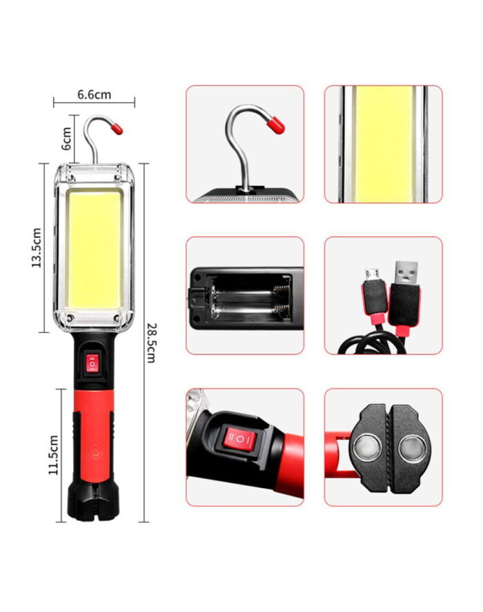 Usb Şarjlı Oto Tamirci Çalışma Lambası Watton Wt-733 - Görsel 2