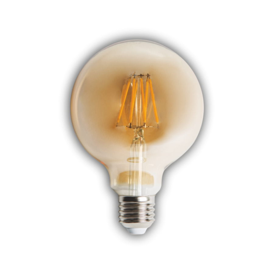 ct-4286 Cata 6W Rustik G95 Glop Uzun Fılament Led Ampul CT-4286 - Görsel 1