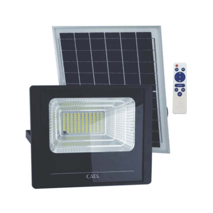 Cata 100W Solar Led Sokak Projektör CT-4648 Beyaz Işık - Görsel 2