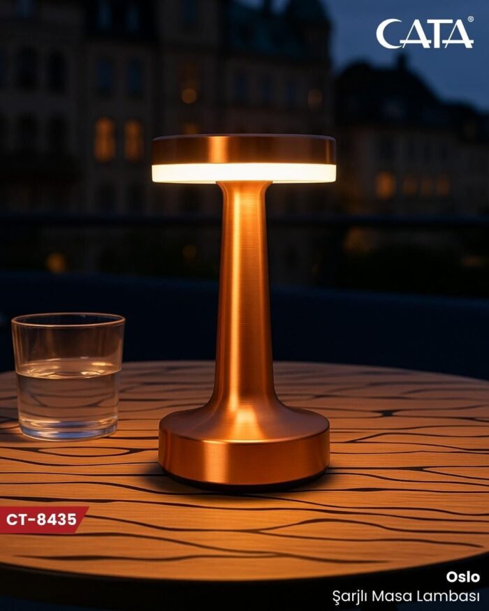 Cata Oslo Şarjlı Dim Edilebilir 3 Işık Renkli Masa Lambası CT-8435 - Görsel 2