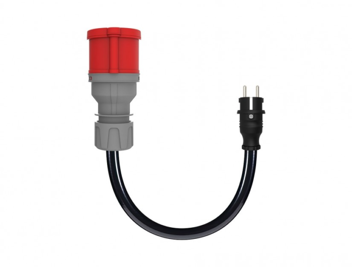 Bemis CEE Norm Adaptör 3x2,5 TTR 1/16A Fiş - 5/32A Priz (30cm Kablolu) Elektrikli Araç Şarj BKT-0111-2211 - Görsel 2