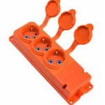 Bylion 3KMP-O Turuncu Kauçuk Monofaze Üçlü Grup Priz IP44 Type