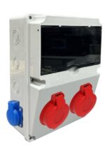 Bylion Kombinasyon Priz Kutusu 5x32A 380V 1 Ön + 2 Yan 16A Prizli Dağıtım Ünitesi