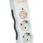 Tunçmatik İkili Beyaz Powersurge Akım Korumalı Priz (TSK19021)