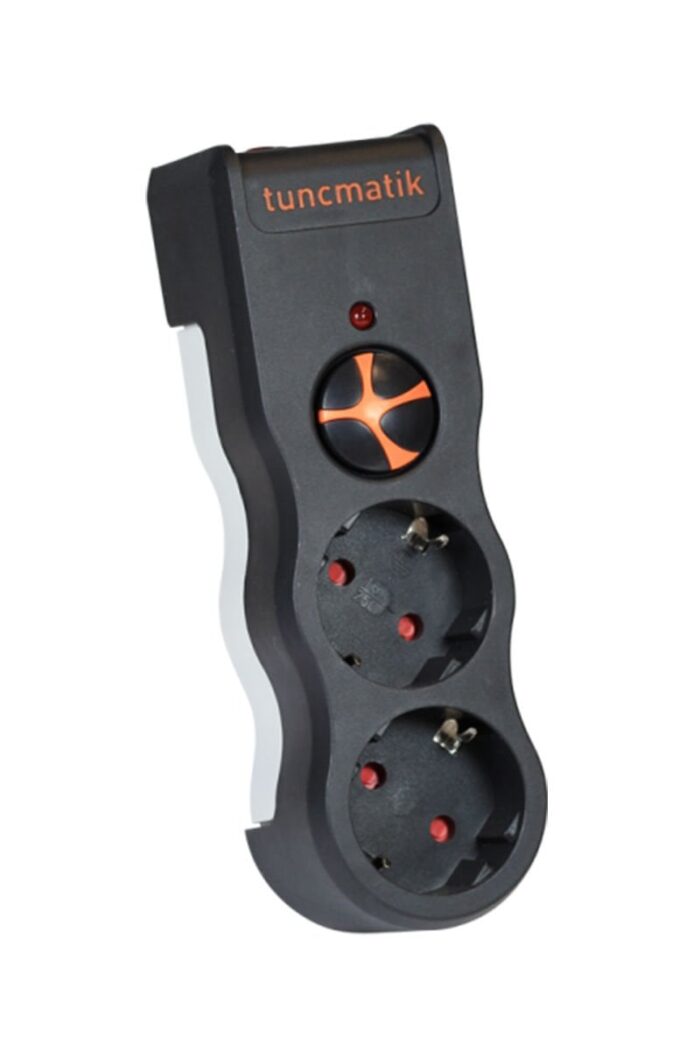Tunçmatik İkili Siyah Powersurge Akım Korumalı Priz (TSK5081 / TSK19022) - Görsel 2