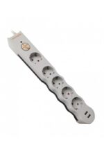 Tunçmatik Powersurge Beyaz 5’li 2 USB Girişli Akım Korumalı Priz (TSK5015)