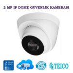 Teico-3026 2 MP IP Dome Güvenlik Kamerası – 1080P İç Mekan Dome Kamera