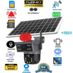4G SIM Kartlı Solar Güneş Enerjili Çift Kameralı Güvenlik Kamerası Full HD – Extra LED’li Akıllı Sistem (Model 4222)