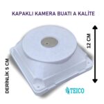 Kamera Montaj Buatı (Taban Dahil) – Teico-5003 | Suya Dayanıklı Kablo Koruma Kutusu