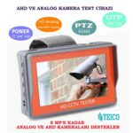 TEICO-5888 8MP AHD Analog Kamera Test Cihazı – 4.3” CCTV Test Monitörü