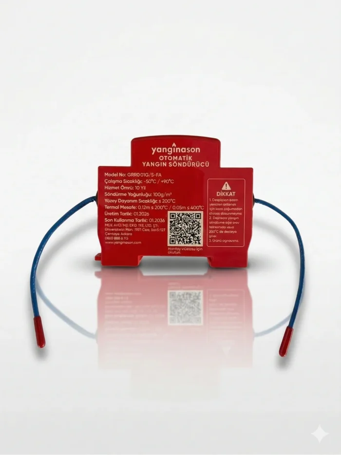 Otomatik Yangın Söndürücü – Elektrik Panosu İçin Aerosol Yangınason-GRR0-01G-S-FA - Görsel 2