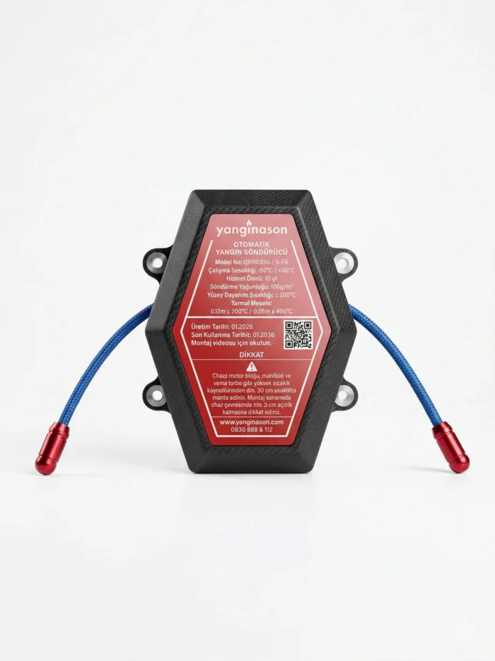 Otomatik Yangın Söndürücü – Otomobil İçin Aerosol Yangınason-QRR0-01G-S-FA - Görsel 2