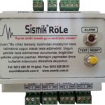 SİSMİK RÖLE Kontrol Paneli 1 IN - 4 OUT 12V 3Ah Adaptörlü