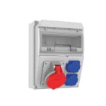 Tem 2 Ad. IP44 5x32A CEE Ön + 2 Ad. 1x16A Yan Kombinasyon Kutusu 42100.5320.0000.022