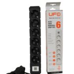 UFO 6'lı Grup Priz USB Akım Korumalı 5 Metre