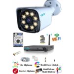 1 Kameralı 5 MP Ultra HD Güvenlik Kamera Seti Teico-6112N WarmLed Renkli 320 GB HDD Dahil XMEYE
