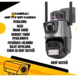 2 Kameralı 3 MP PTZ WiFi Speed Dome Kamera Teico-4122