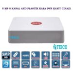 5 MP 8 Kanal AHD Hibrit Kamera Kayıt Cihazı DVR Teico-7850 XMEYE H.265+ Plastik Kasa