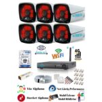 5 MP 6 Metal Kameralı Ultra HD Güvenlik Kamera Seti Teico 6620N 500 GB HDD Dahil XMEYE