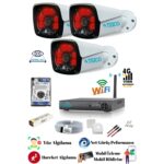5 MP 3 Metal Kameralı Ultra HD Güvenlik Kamera Seti Teico 6320N 320 GB HDD Dahil XMEYE