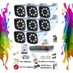 8 Kameralı 5 MP Ultra HD Warm LED Renkli Güvenlik Kamera Seti Teico-6185N 1 TB HDD Dahil XMEYE