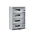Mutlusan 40x60x20 Şeffaf Kapaklı ABS Otomat Pano 60 Modül (15x4) - 0010464060200144