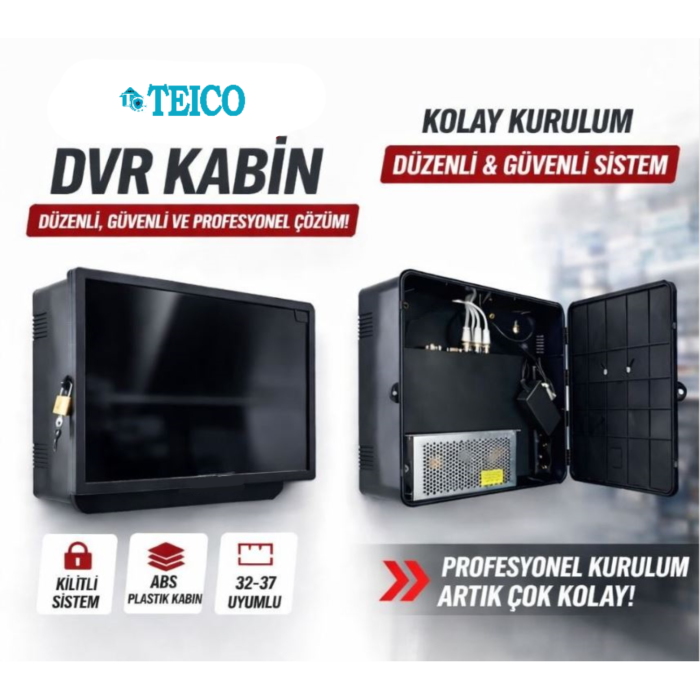 PVC DVR Kabin ve Monitör Koruma Panosu TEICO-5540 - Görsel 2