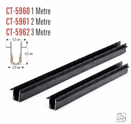 Cata Orlando Magnetic Ray 2 Metre Siyah CT-5961